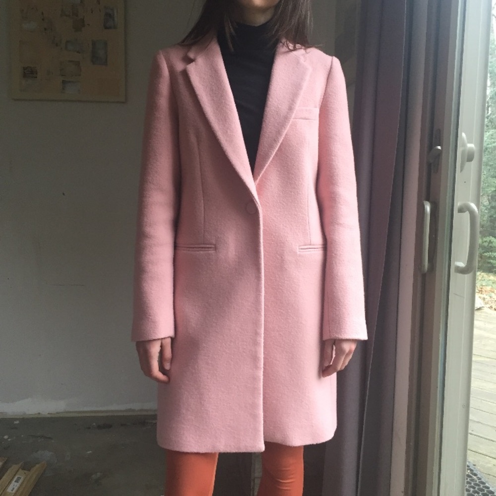 Reformation pink fletcher jacket